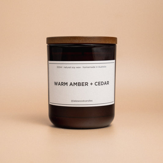 Warm Amber + Cedar